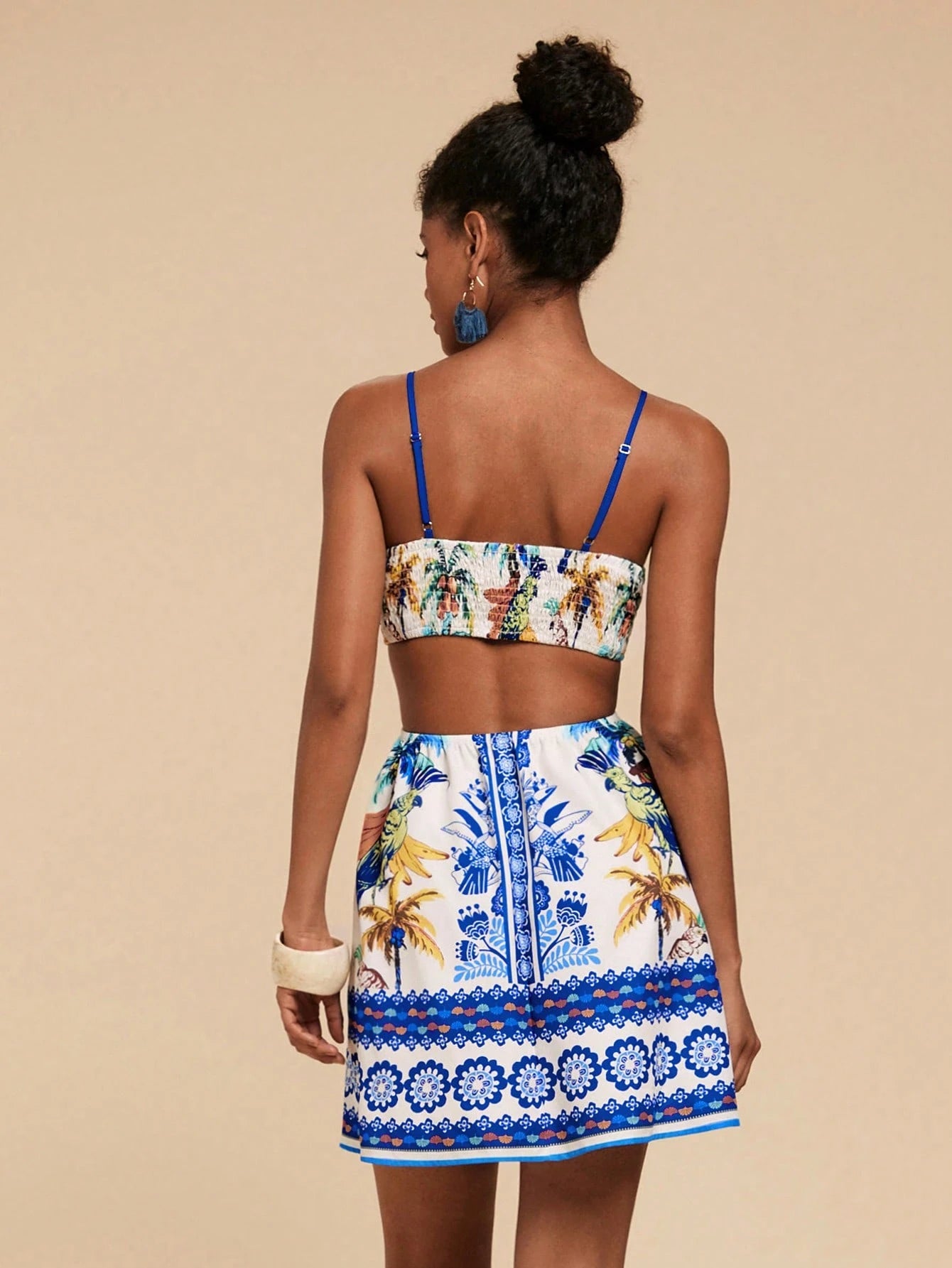 Travachic Women’s Tropical Cutout Spaghetti Strap Dress – Boho Summer Vacation & Beachwear Outfit