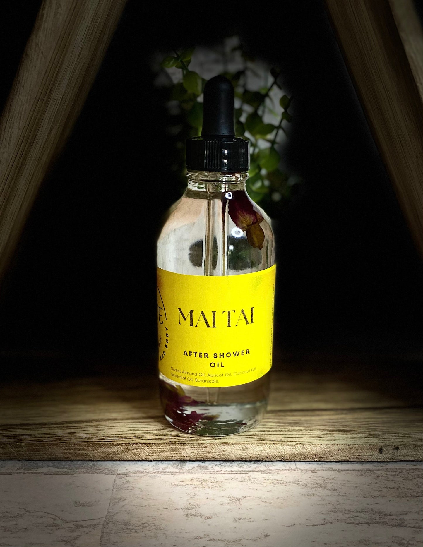 Sun-Infused After Shower Body Oil, Organic Botanical Moisturizer