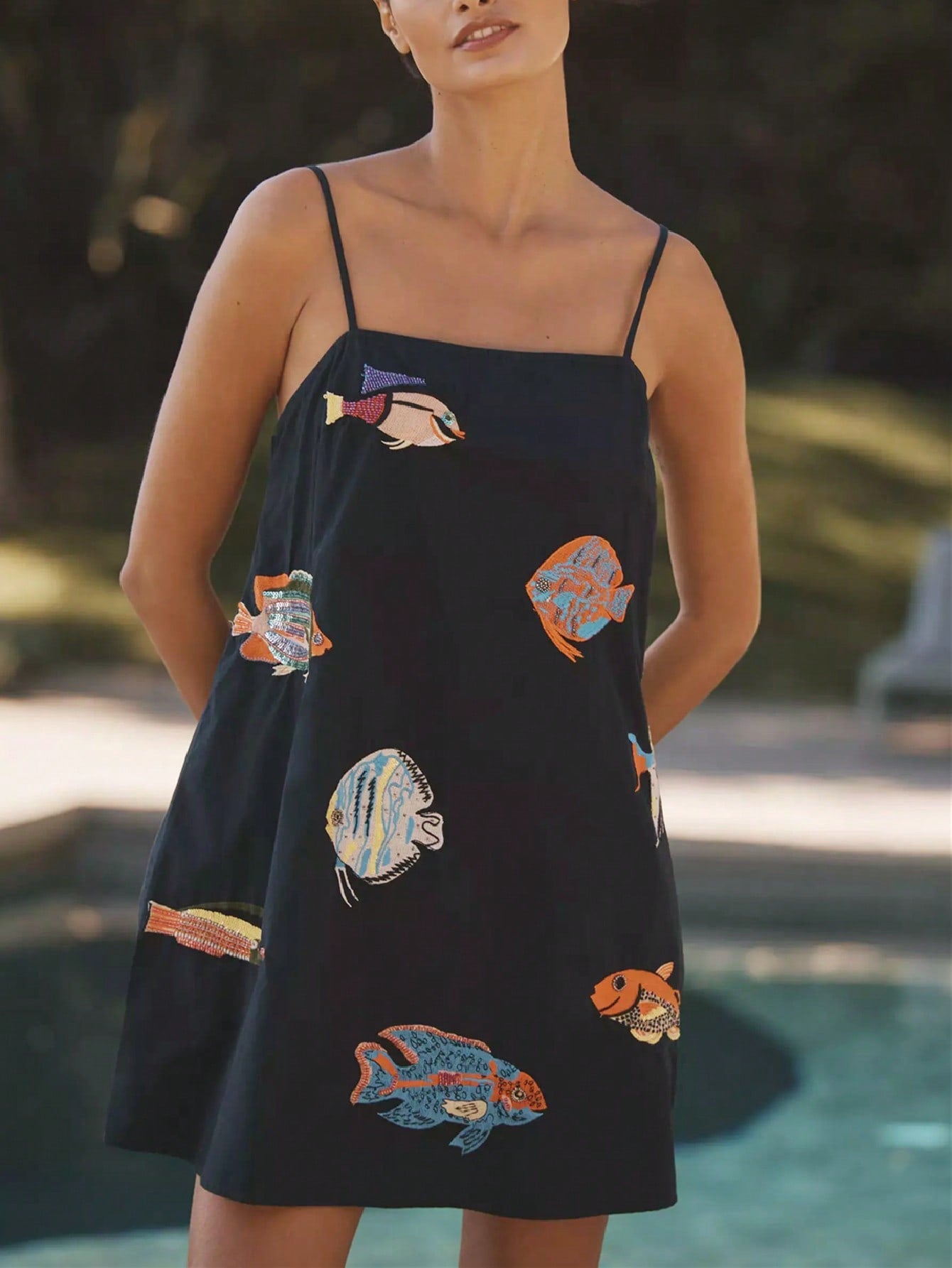 Women Boho Floral Mini Cami Dress Spaghetti Strap Flowy Sling Dress Graphic Backless Summer Holiday Sundress