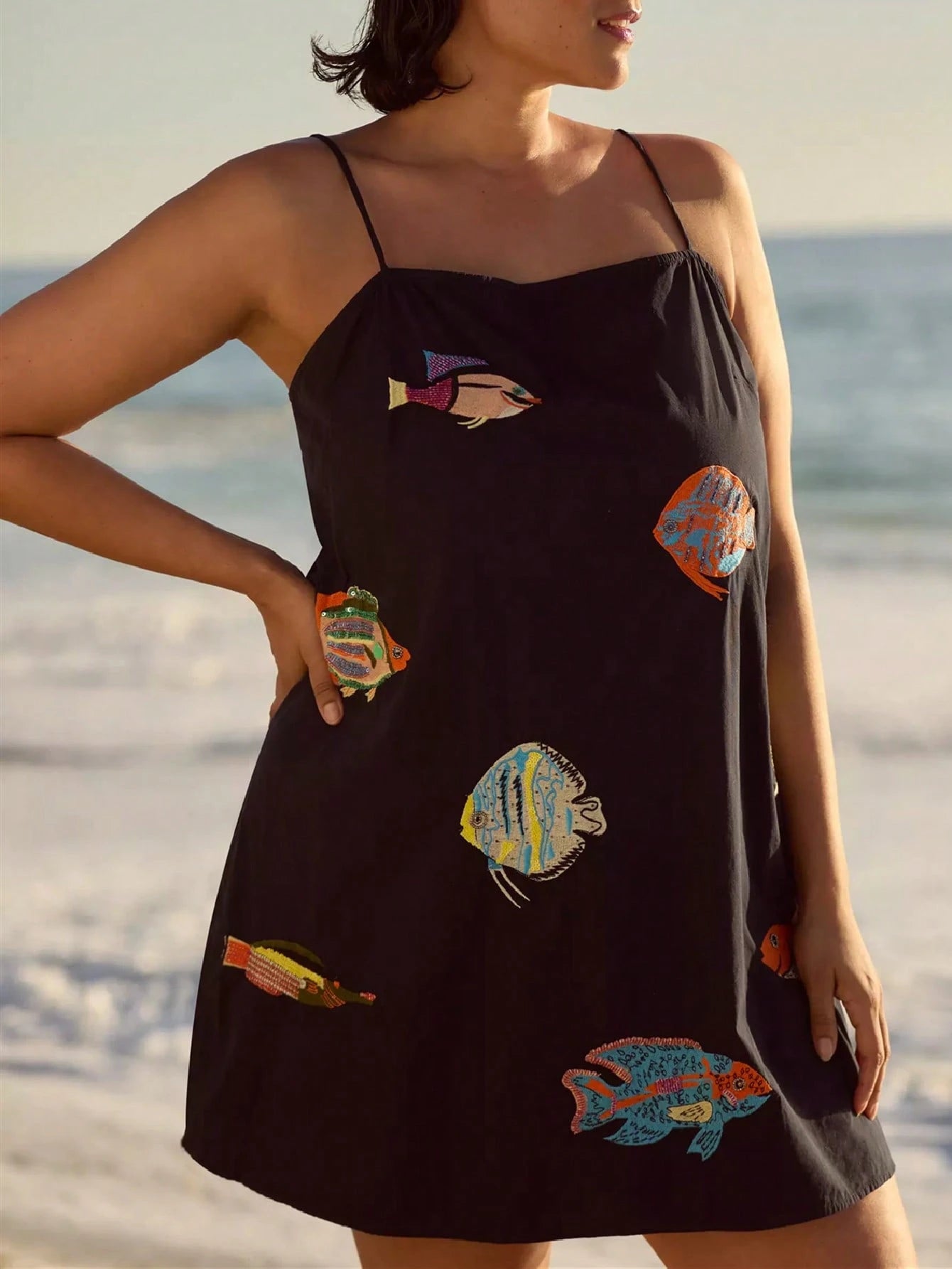 Women Boho Floral Mini Cami Dress Spaghetti Strap Flowy Sling Dress Graphic Backless Summer Holiday Sundress