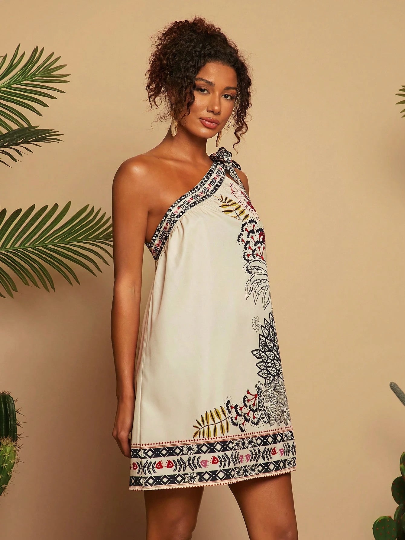 Travachic Women Palm Tree Print Sleeveless Casual Slip Dress,Vacation Outfits Woman,Vacay Outfits Women,Beach Vacation Outfits,Summer Outfits for Women,Summer Dresses for Women,Dresses for Women,Summer Dress,Boho Clothes Women