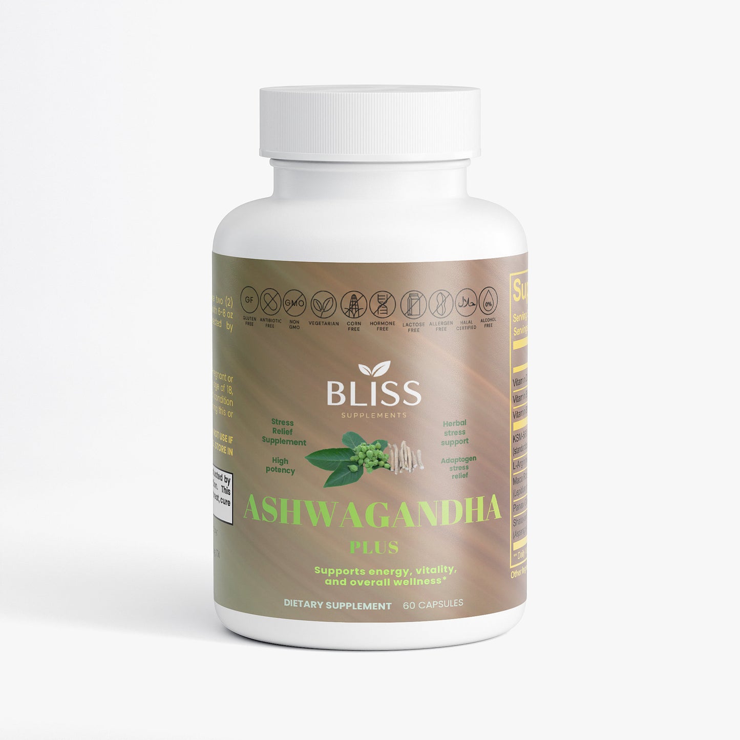 Ashwagandha Plus | Stress Relief Capsules for Calm, Sleep & Wellness