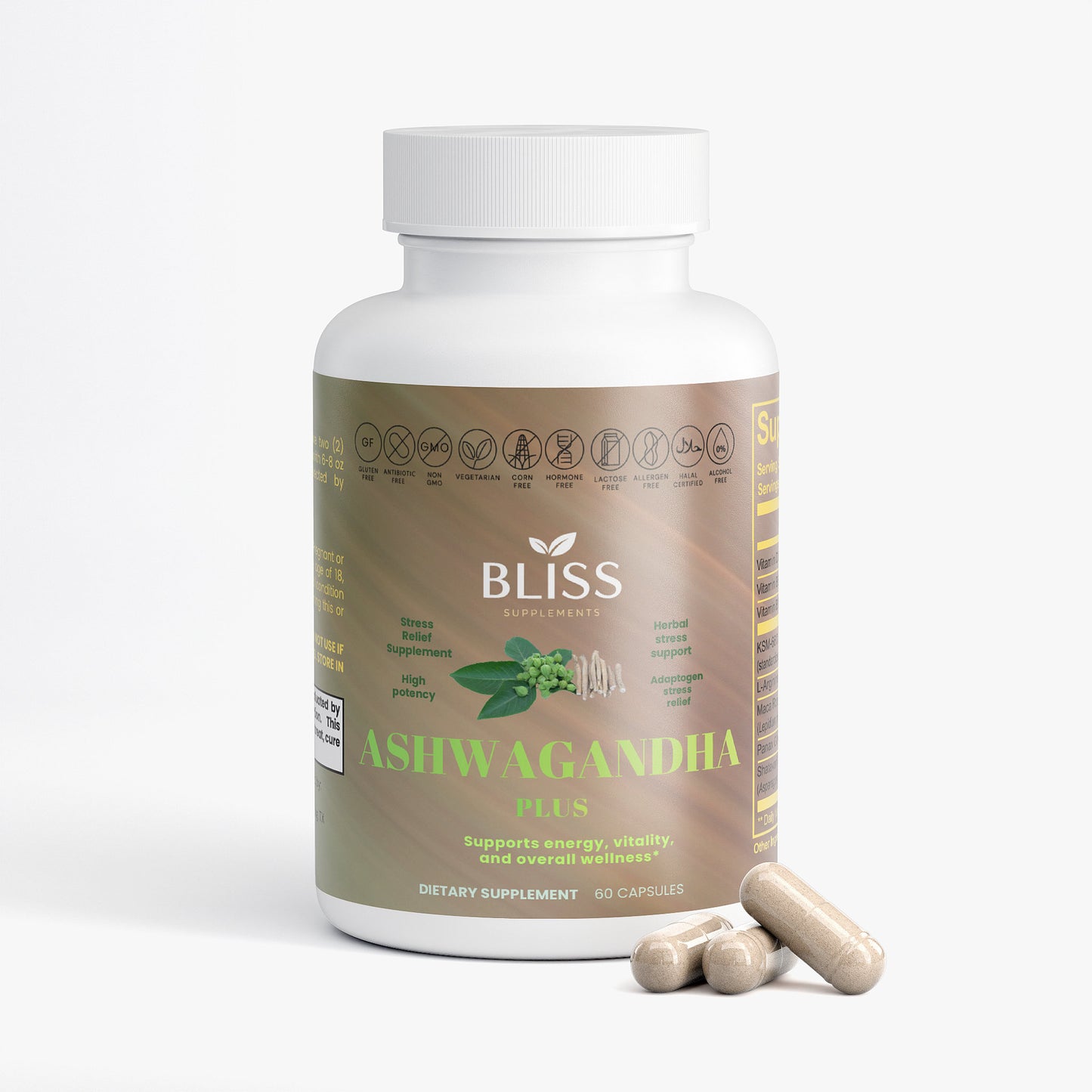Ashwagandha Plus | Stress Relief Capsules for Calm, Sleep & Wellness