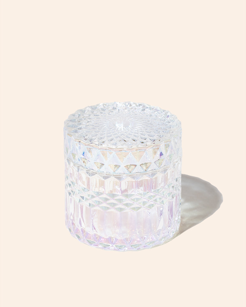 7 oz Posh Glass Candle Vessels with Lids, Set of 6