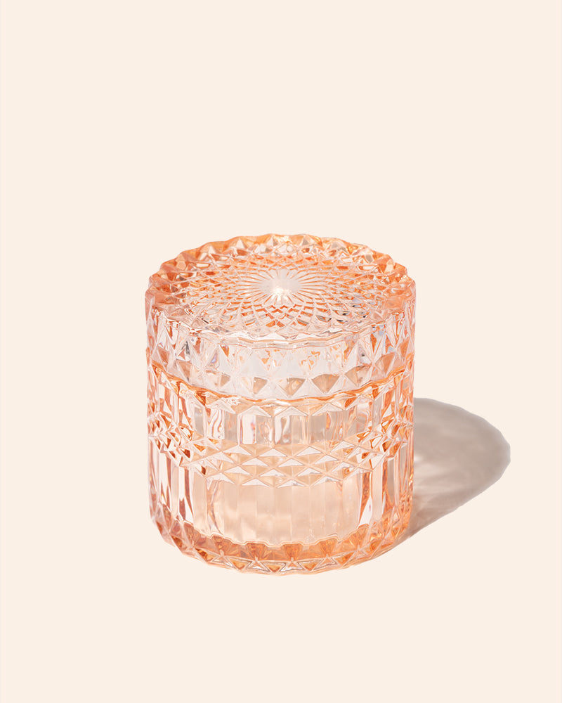 7 oz Posh Glass Candle Vessels with Lids, Set of 6