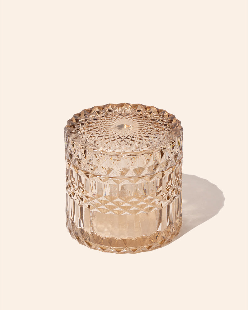 7 oz Posh Glass Candle Vessels with Lids, Set of 6