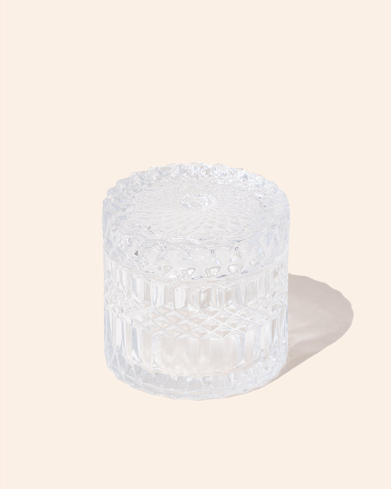 7 oz Posh Glass Candle Vessels with Lids, Set of 6