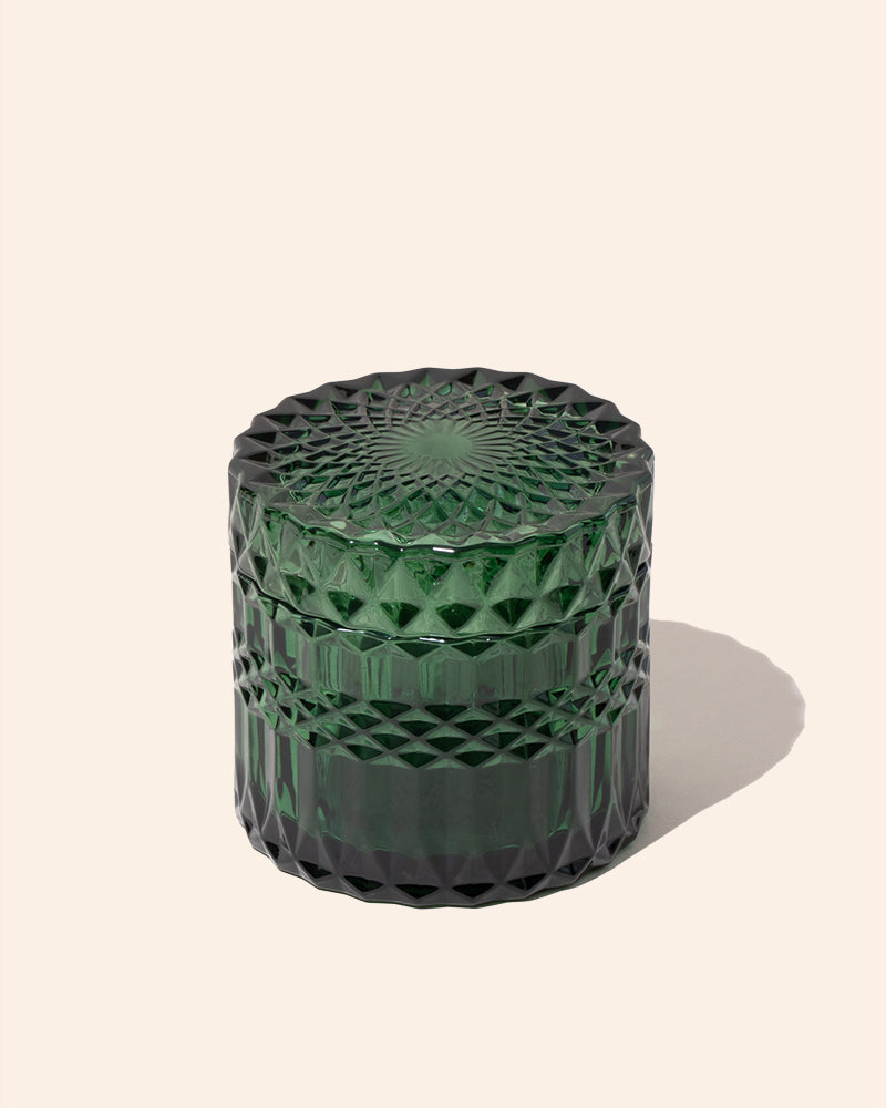 7 oz Posh Glass Candle Vessels with Lids, Set of 6