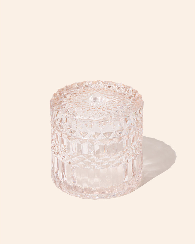 7 oz Posh Glass Candle Vessels with Lids, Set of 6