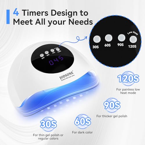 UV LED Nail Lamp – Gel Nail Dryer with Auto Sensor, LCD Display & 4 Timer Setting