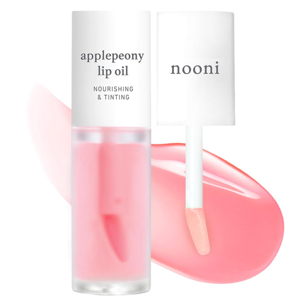 Korean Lip Oil - Appleginseng | Lip Stain, Gift, Long-Lasting, Moisturizing, Plumping, Revitalizing for Dry Lips, Waterproof, No Peel Off, Korean Lip Tint 0.12 Fl Oz