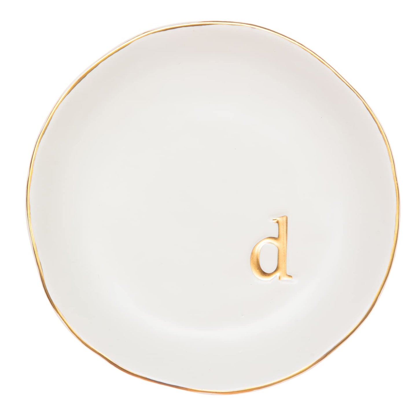 Ceramic Jewelry Tray White Trinket Dish for Rings Earrings Necklace Watch Keys