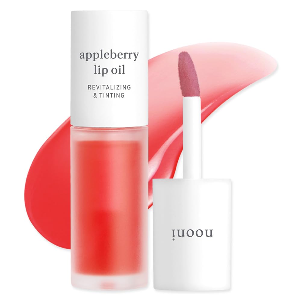 Korean Lip Oil - Appleginseng | Lip Stain, Gift, Long-Lasting, Moisturizing, Plumping, Revitalizing for Dry Lips, Waterproof, No Peel Off, Korean Lip Tint 0.12 Fl Oz