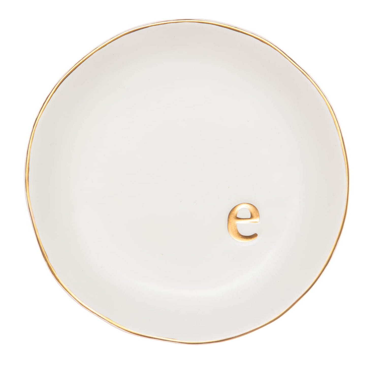 Ceramic Jewelry Tray White Trinket Dish for Rings Earrings Necklace Watch Keys