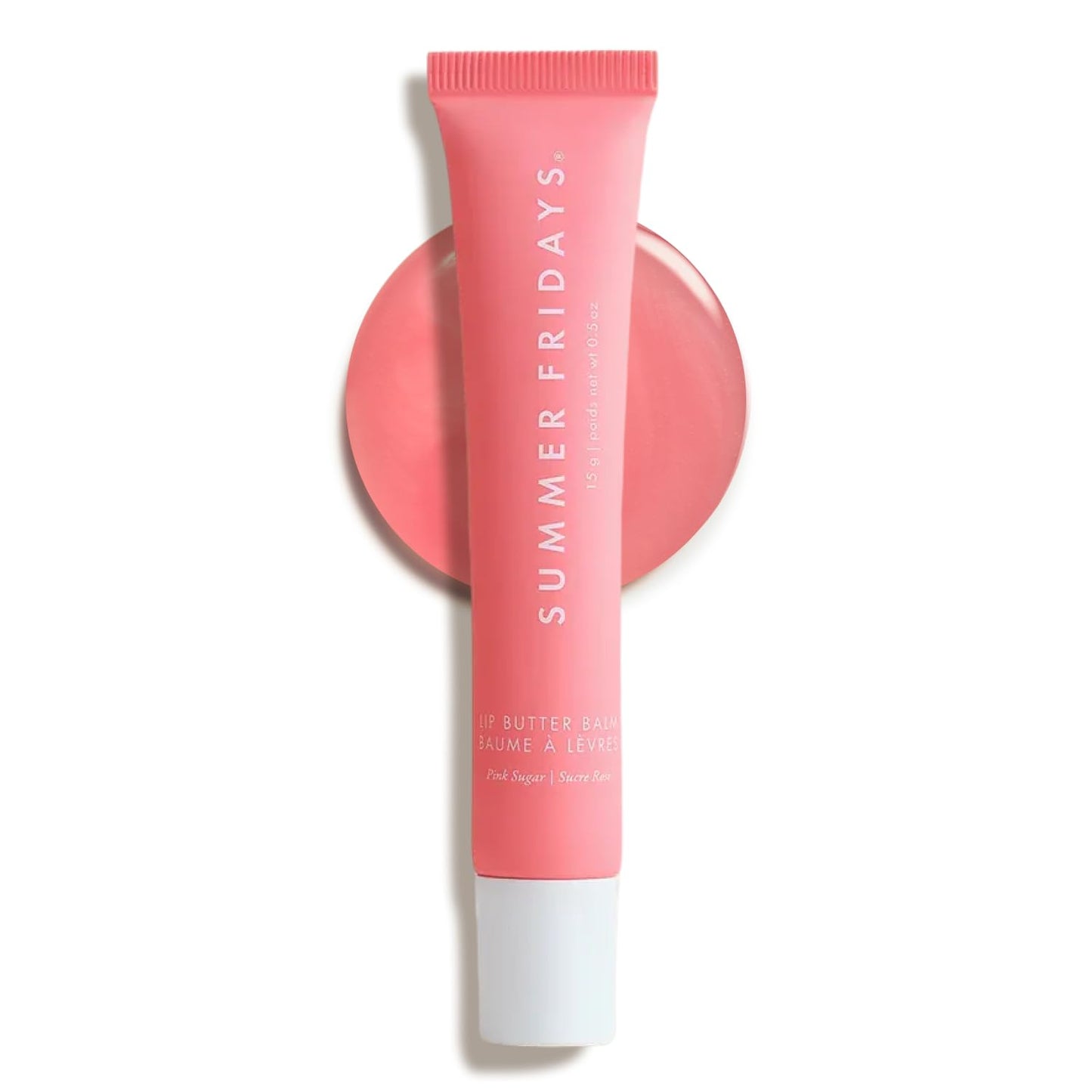 Summer Fridays Tinted Lip Butter Balm – Hydrating Glossy Lip Balm with Sheer Pink Finish