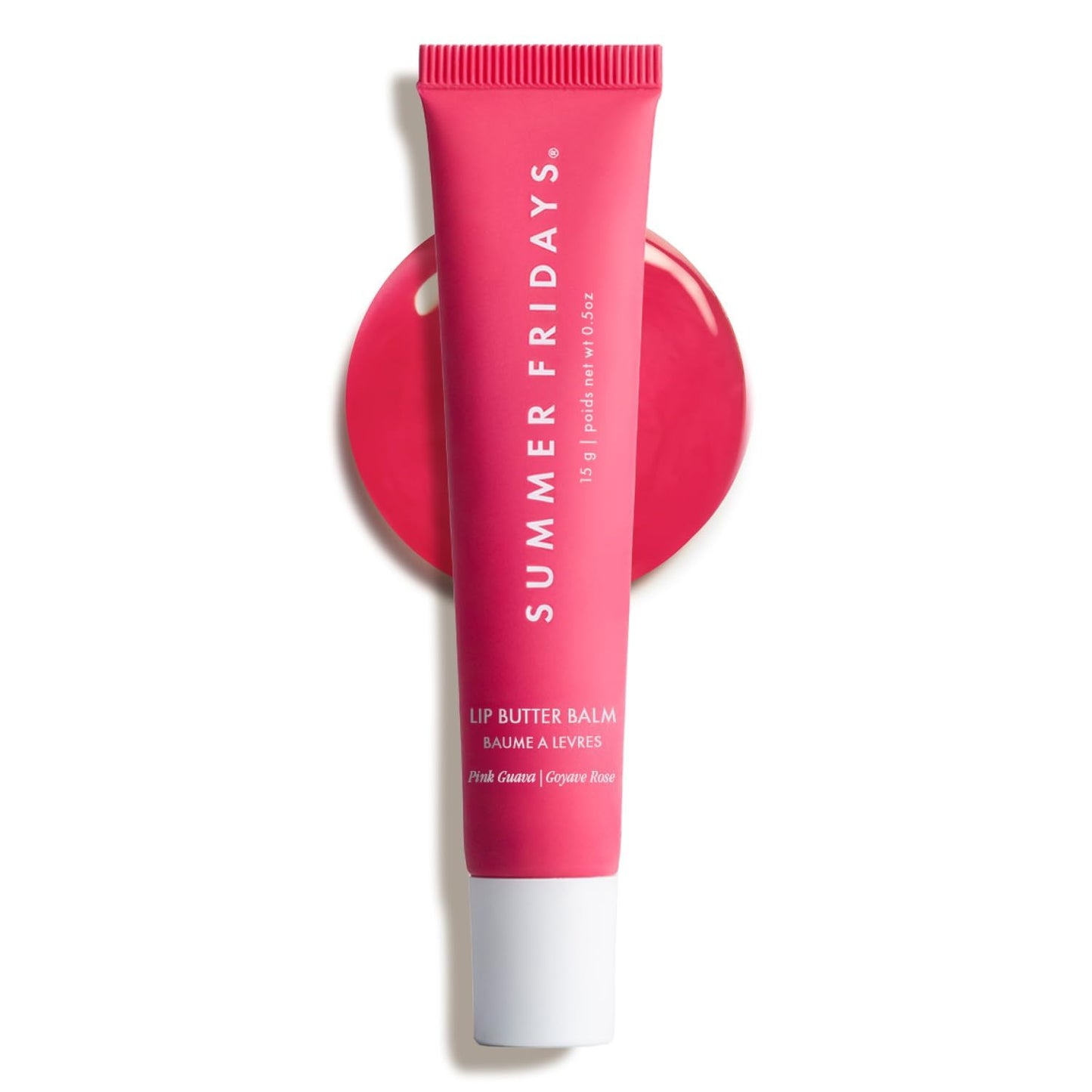 Summer Fridays Tinted Lip Butter Balm – Hydrating Glossy Lip Balm with Sheer Pink Finish