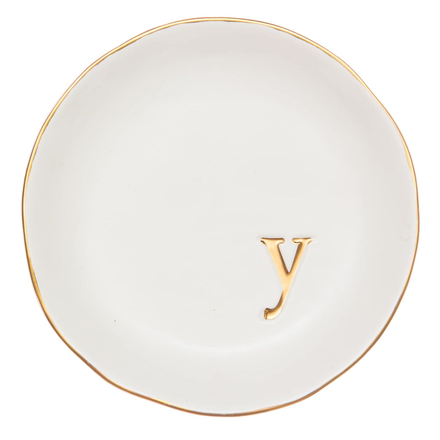 Ceramic Jewelry Tray White Trinket Dish for Rings Earrings Necklace Watch Keys