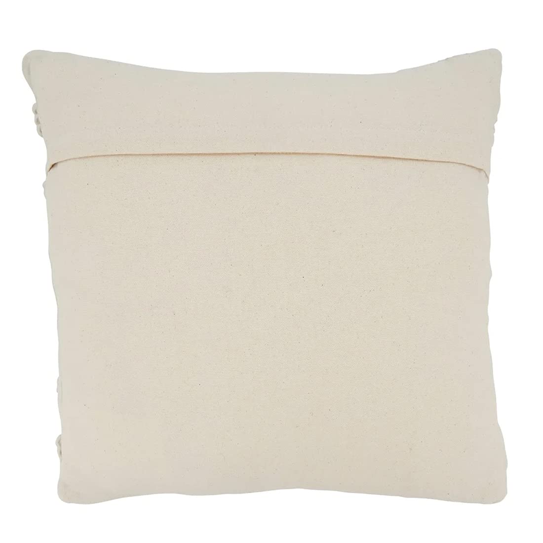Fennco Styles Ivory Woven Textured Pillow Cover, 18 x 18