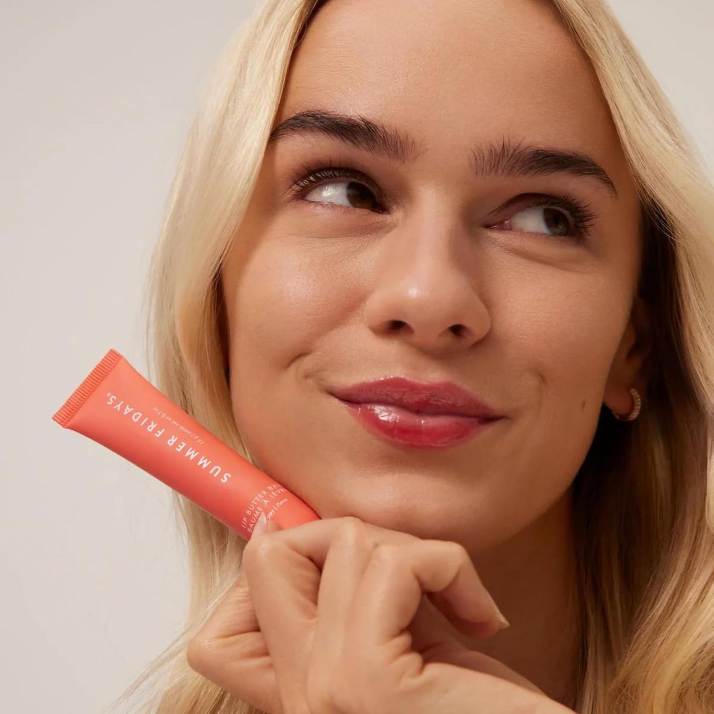 Summer Fridays Tinted Lip Butter Balm – Hydrating Glossy Lip Balm with Sheer Pink Finish