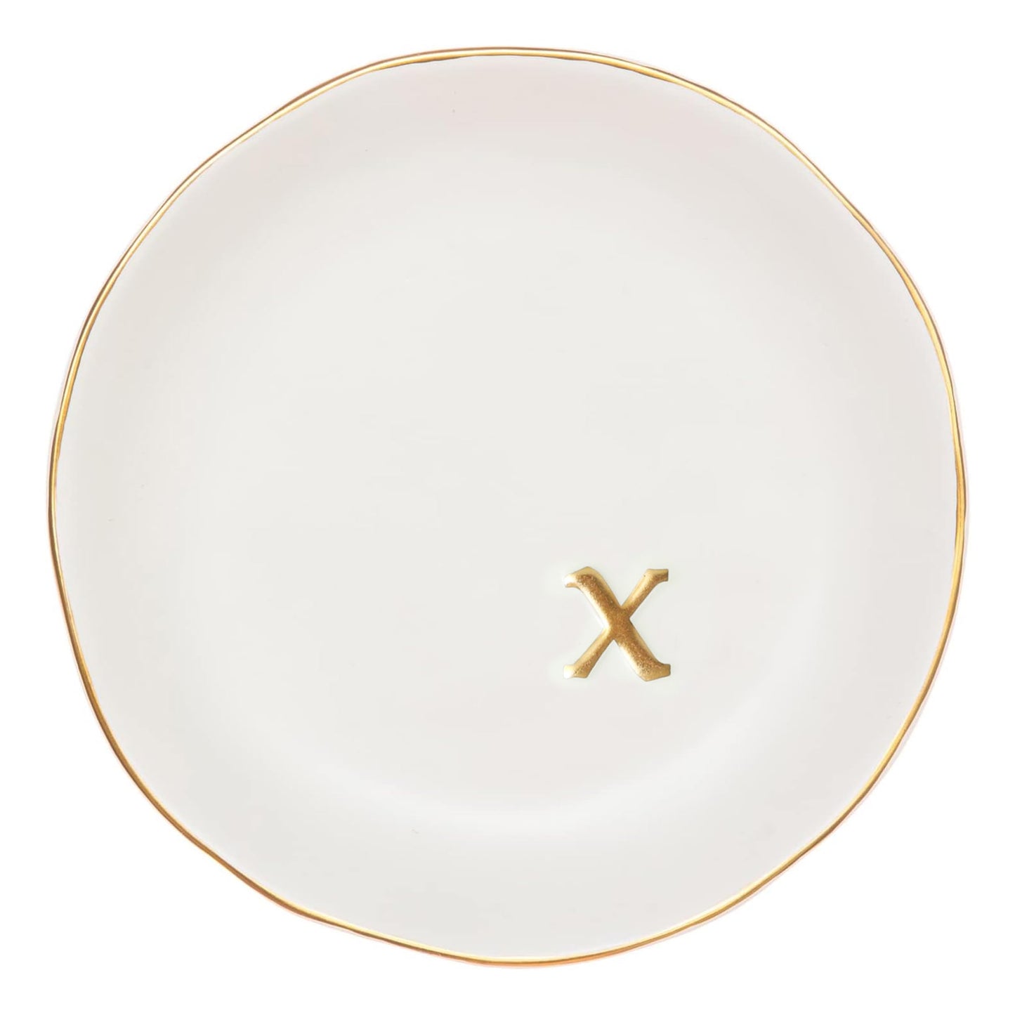 Ceramic Jewelry Tray White Trinket Dish for Rings Earrings Necklace Watch Keys
