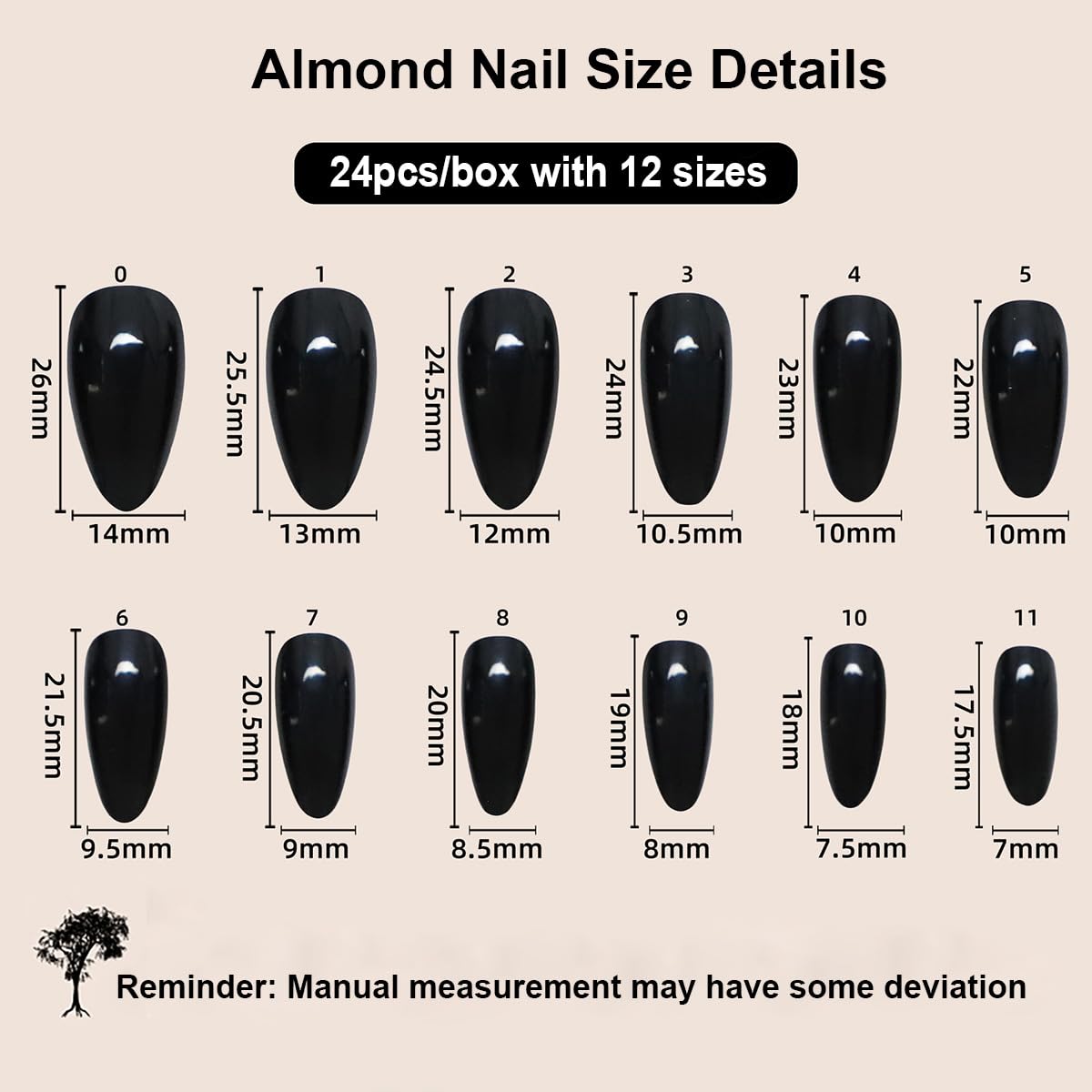 3D Pink Almond Press-On Nails – Medium French Tip Glossy Floral Fake Nails 2