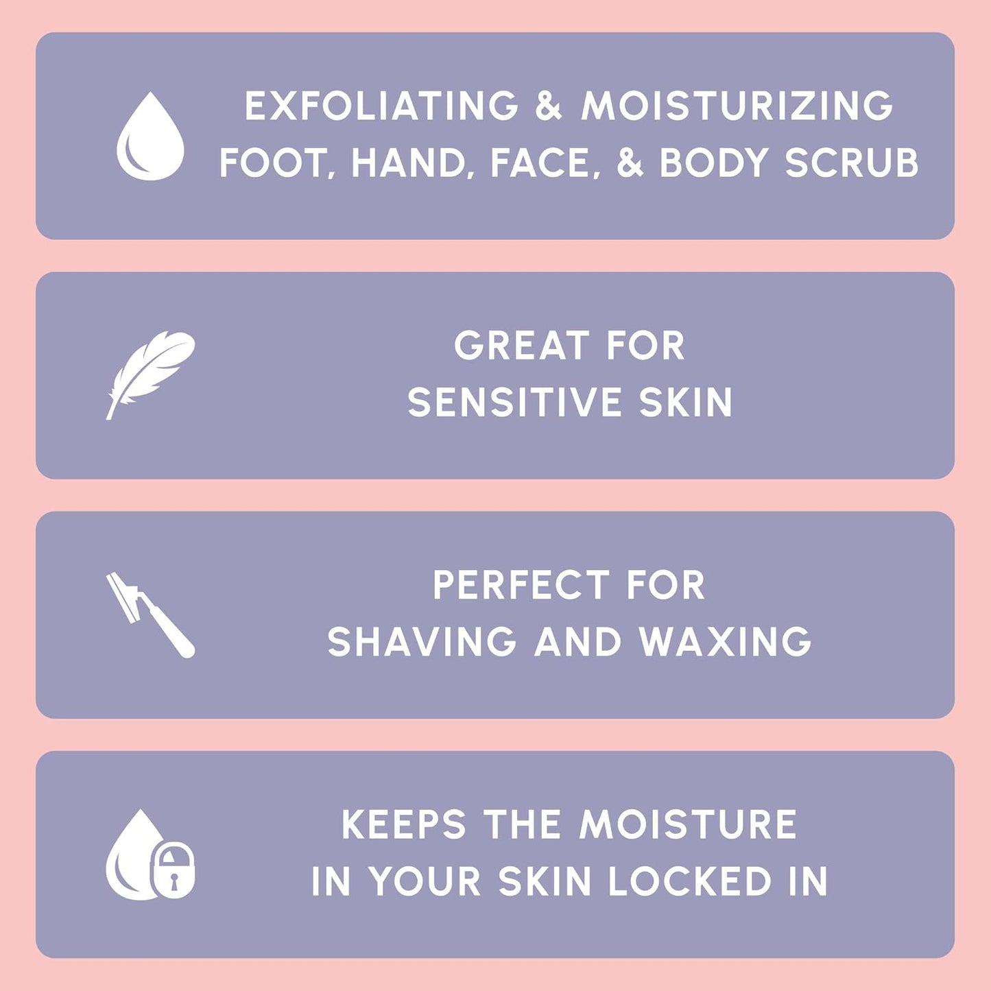 Brown Sugar Body Scrub - Moisturizing and Exfoliating Body, Face, Hand, Foot Scrub - Fights Acne, Fine Lines & Wrinkles, Great Gifts for Women & Men - 10 Oz