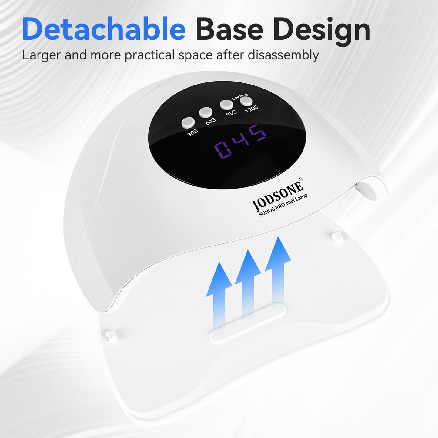 UV LED Nail Lamp – Gel Nail Dryer with Auto Sensor, LCD Display & 4 Timer Setting