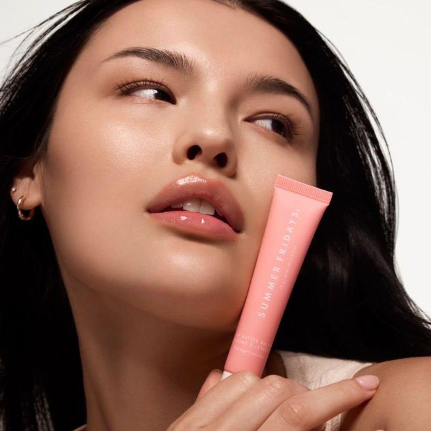 Summer Fridays Tinted Lip Butter Balm – Hydrating Glossy Lip Balm with Sheer Pink Finish