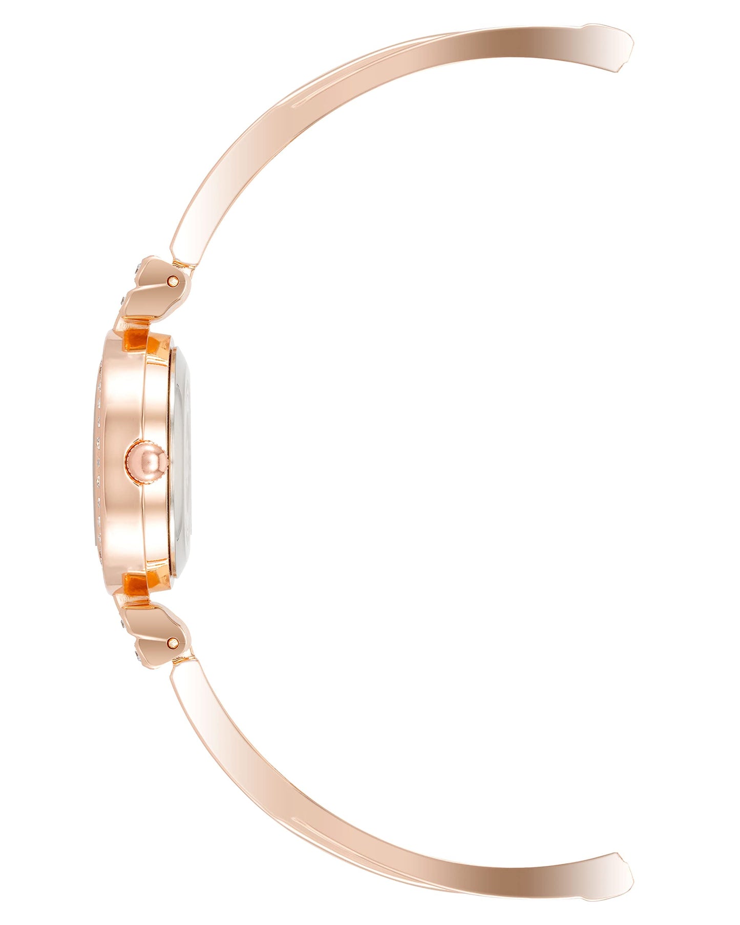 Anne Klein Women’s Crystal Accented Bangle Watch & Bracelet Set – Elegant Gold-Tone Jewelry Set