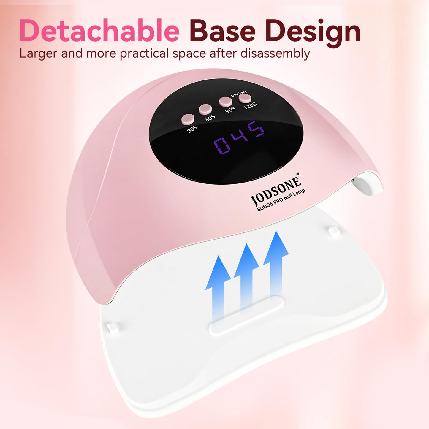 UV LED Nail Lamp – Gel Nail Dryer with Auto Sensor, LCD Display & 4 Timer Setting