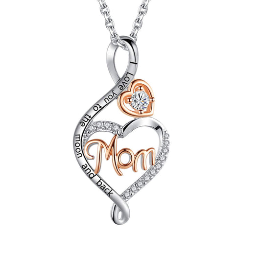 Sterling Silver Mom Necklace – Mother’s Day Jewelry Gift for Mom Grandma Nana