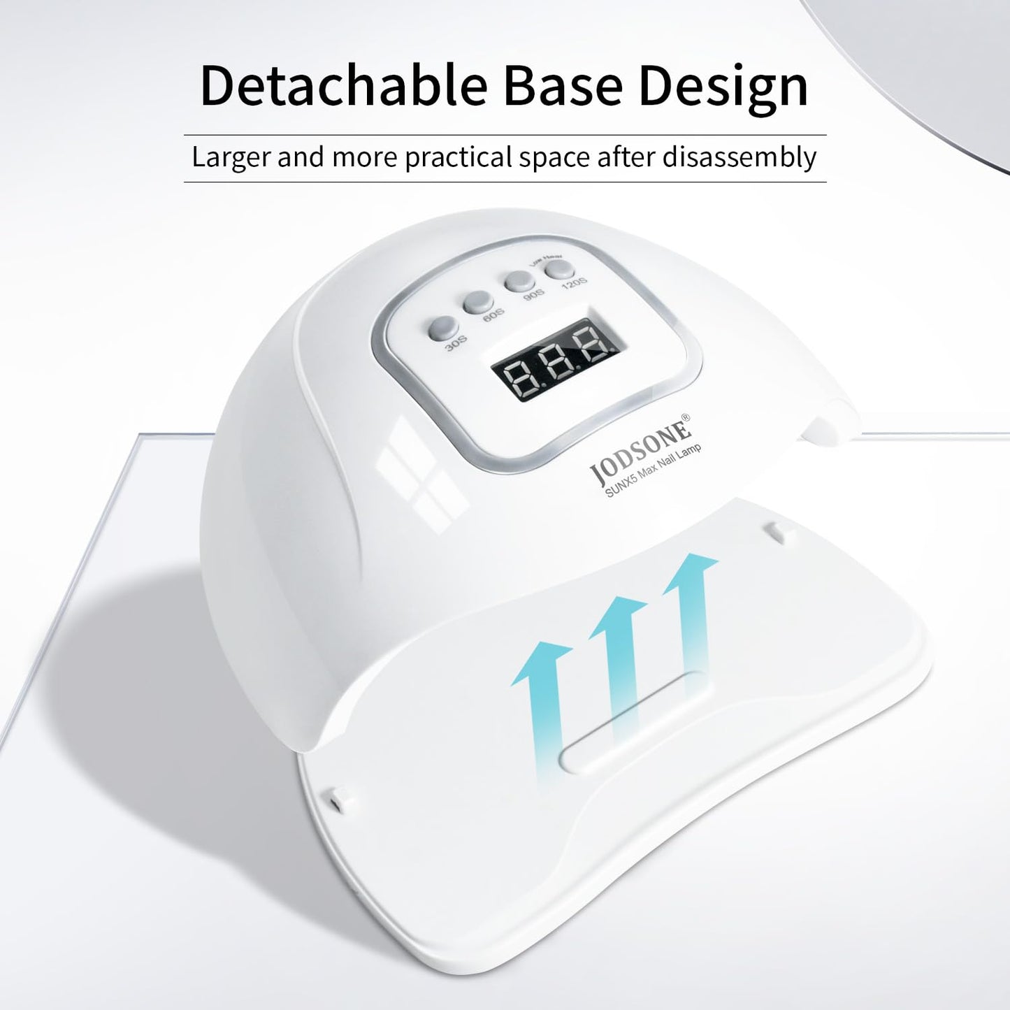 UV LED Nail Lamp – Gel Nail Dryer with Auto Sensor, LCD Display & 4 Timer Setting