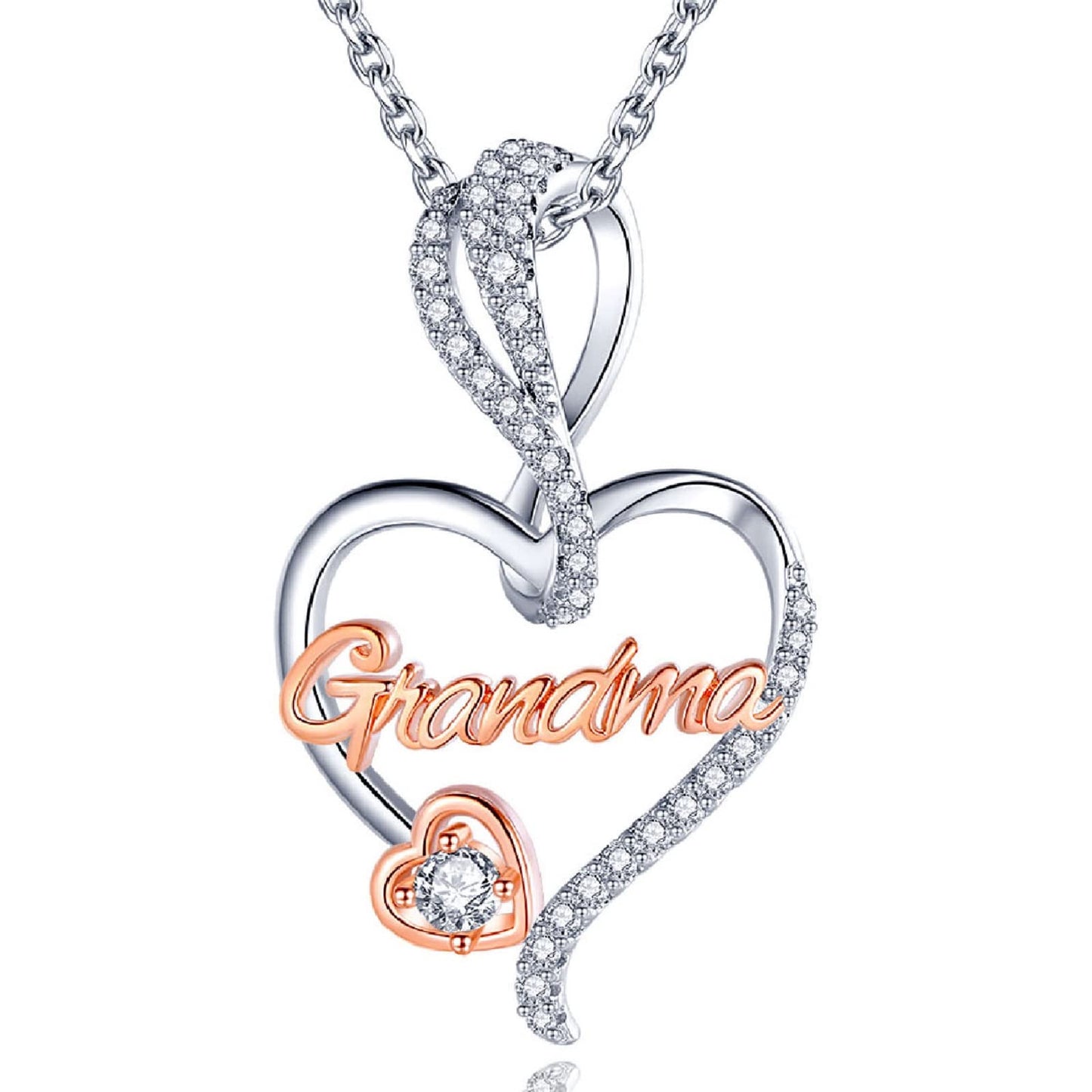 Sterling Silver Mom Necklace – Mother’s Day Jewelry Gift for Mom Grandma Nana