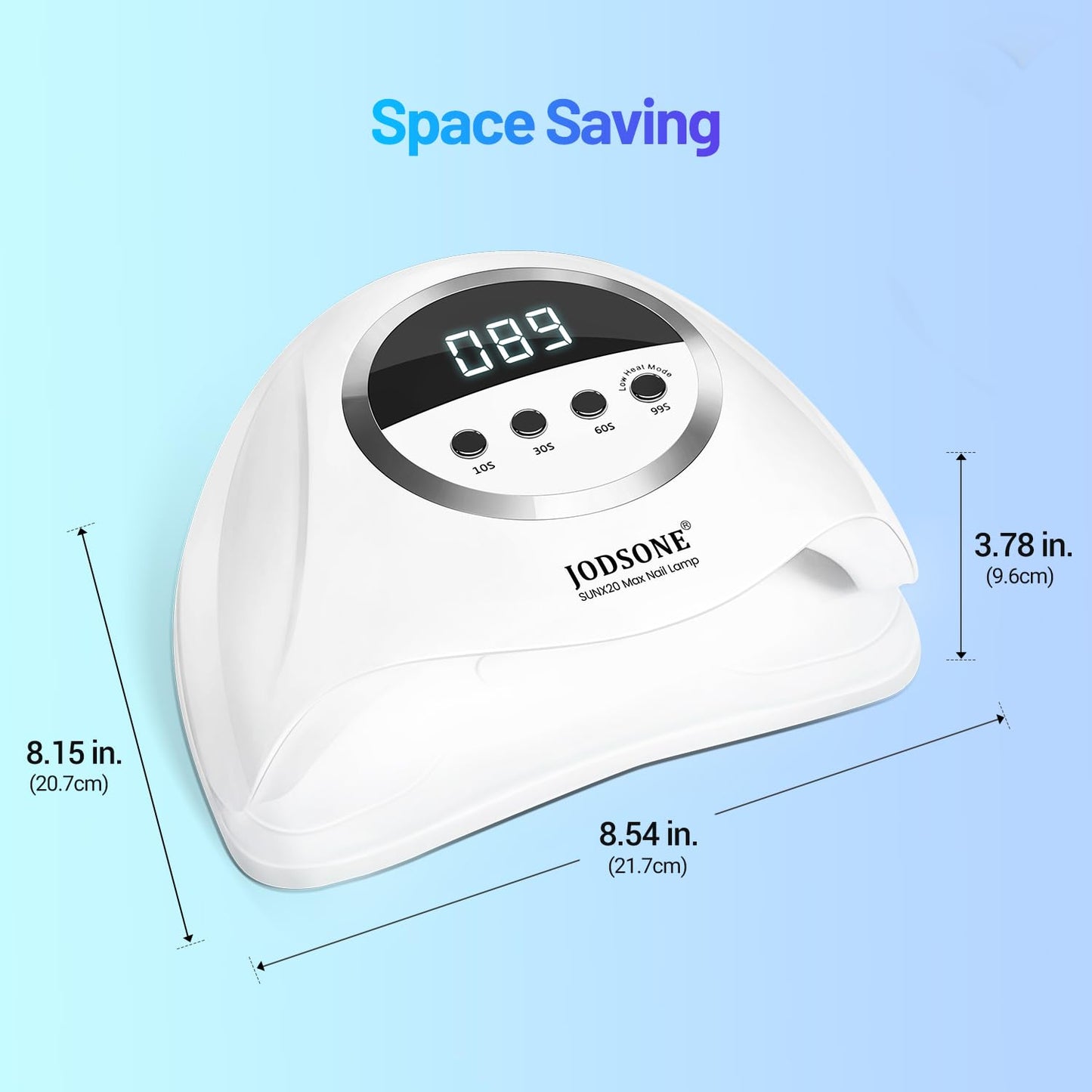 UV LED Nail Lamp – Gel Nail Dryer with Auto Sensor, LCD Display & 4 Timer Setting