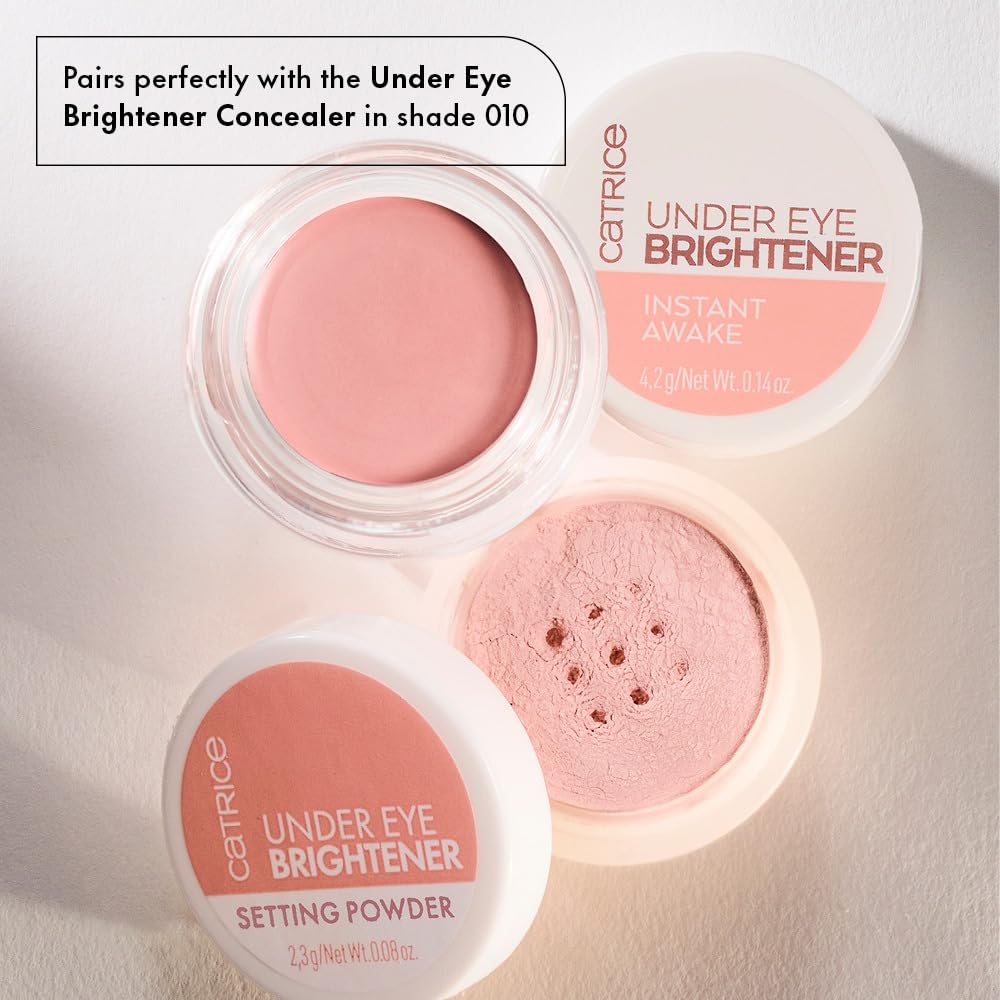 | under Eye Brightener | Conceal & Brighten Dark Circles | with Hyaluronic Acid & Shea Butter | Vegan, Cruelty Free & Paraben Free (010 | Light Rose)