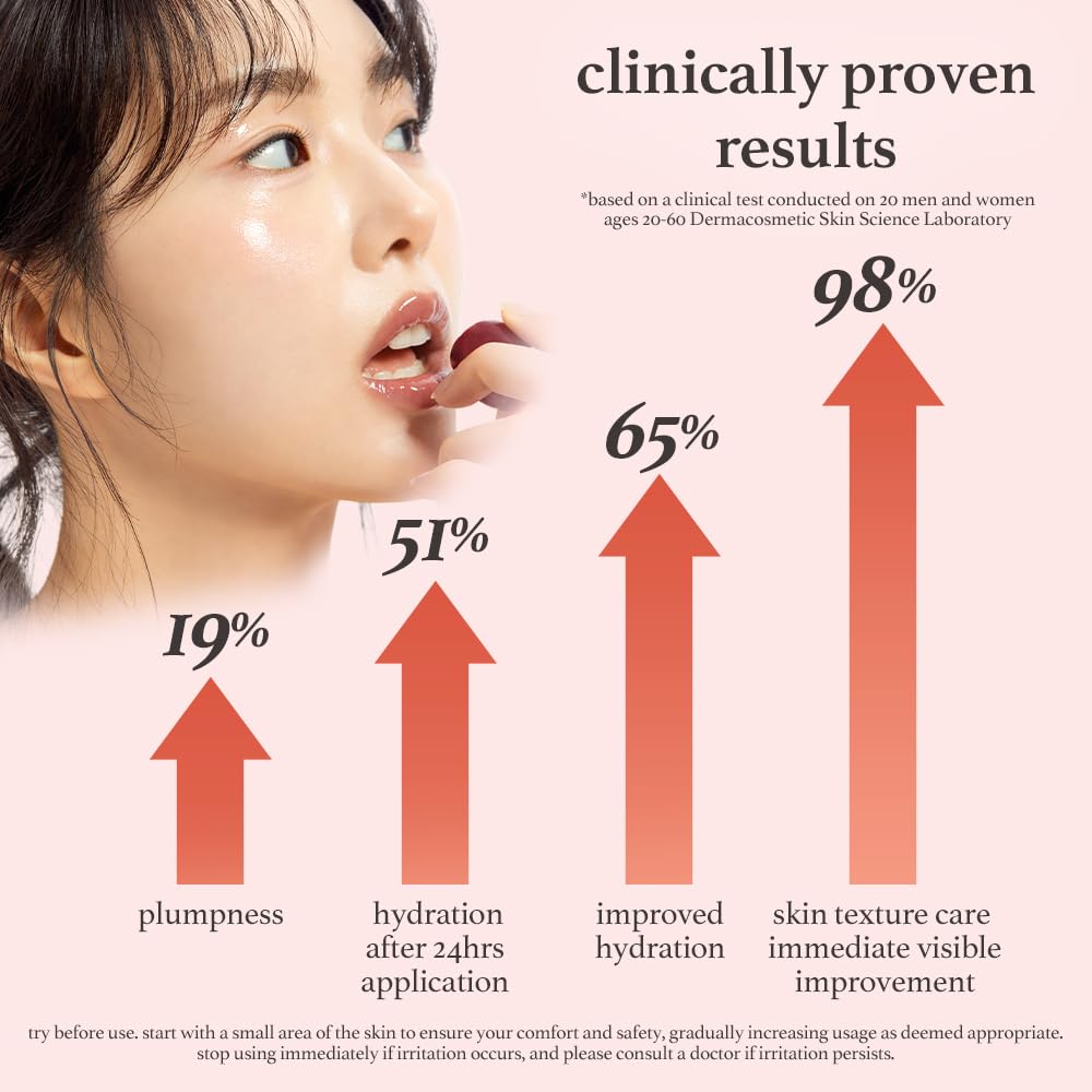 Korean Lip Oil - Appleginseng | Lip Stain, Gift, Long-Lasting, Moisturizing, Plumping, Revitalizing for Dry Lips, Waterproof, No Peel Off, Korean Lip Tint 0.12 Fl Oz