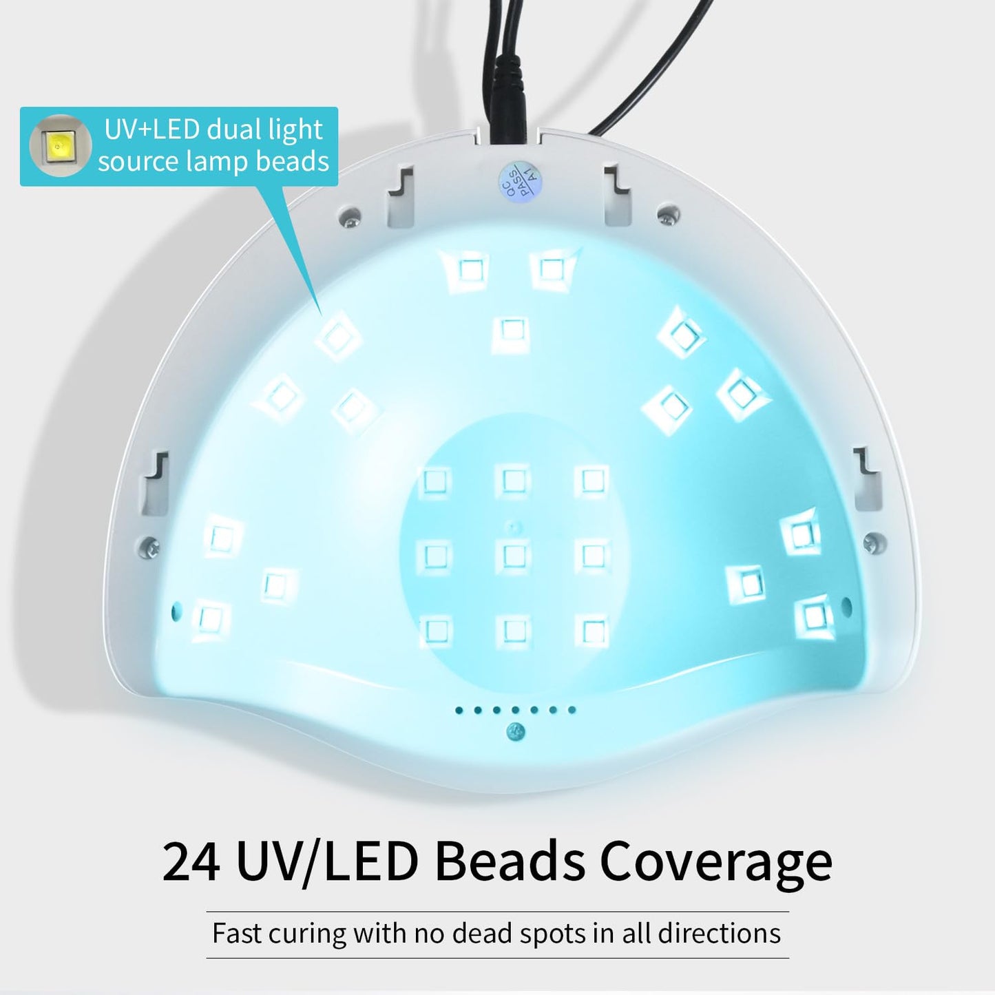 UV LED Nail Lamp – Gel Nail Dryer with Auto Sensor, LCD Display & 4 Timer Setting