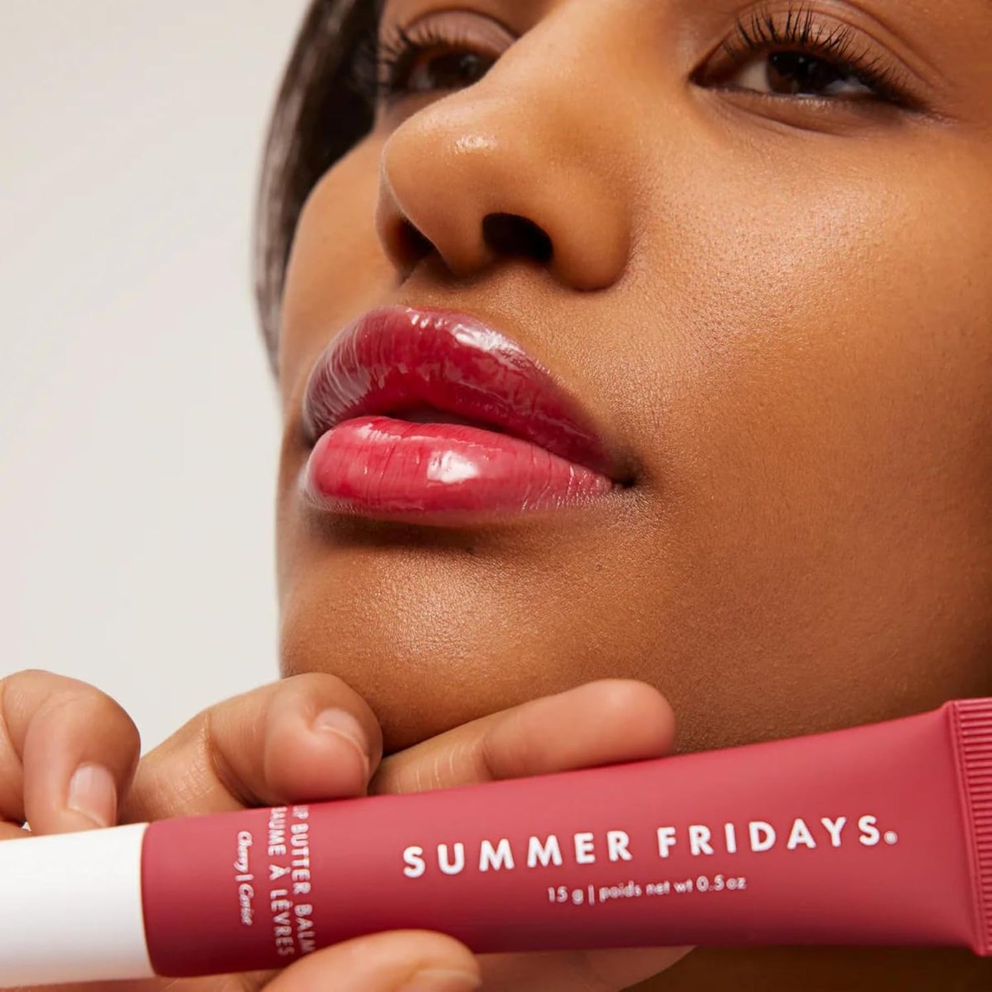 Summer Fridays Tinted Lip Butter Balm – Hydrating Glossy Lip Balm with Sheer Pink Finish