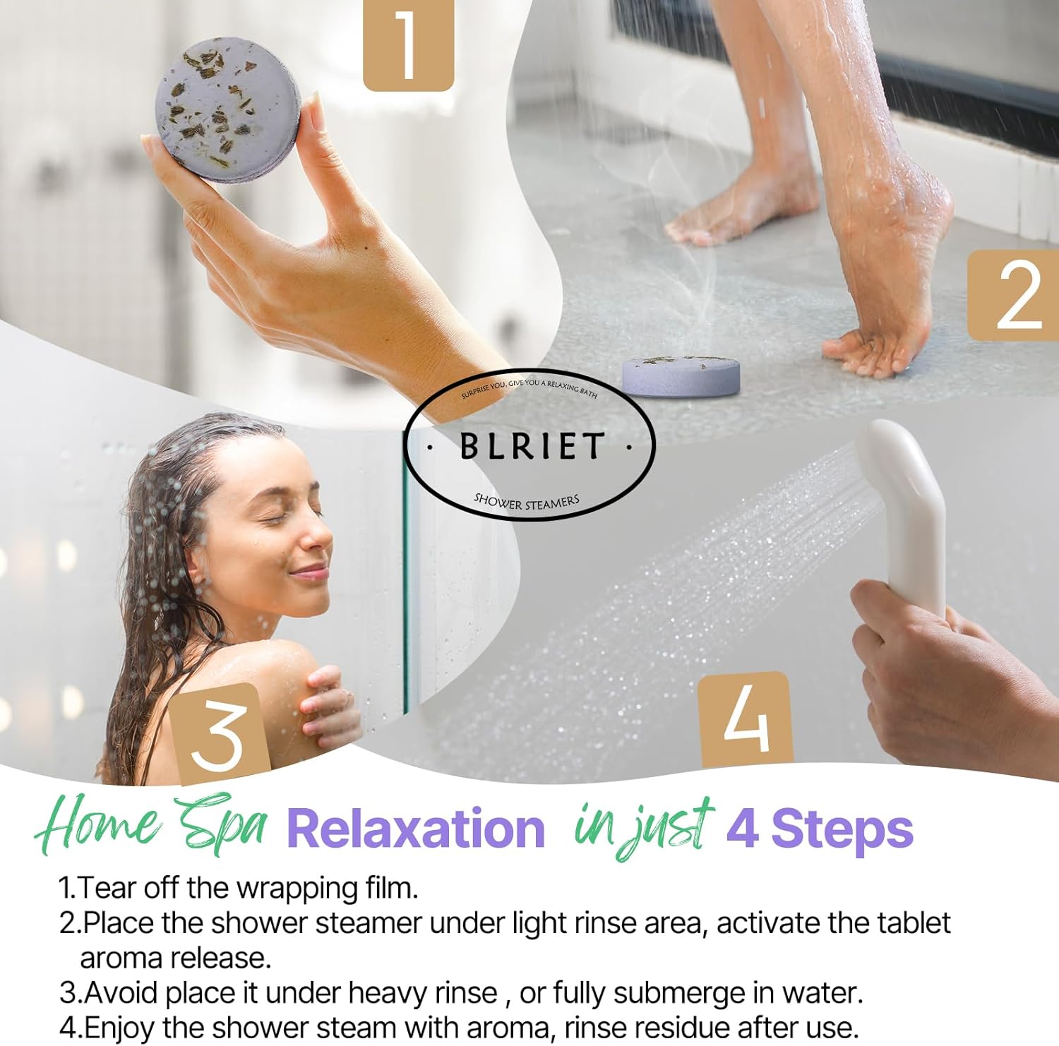 Shower Steamers Aromatherapy  8 Pack Gifts for Women, Birthday Christmas White Elephant Gifts Stocking Stuffers for Adults Her Mom Him Home Spa Gym Natural Essential Oil Self Care Relaxation