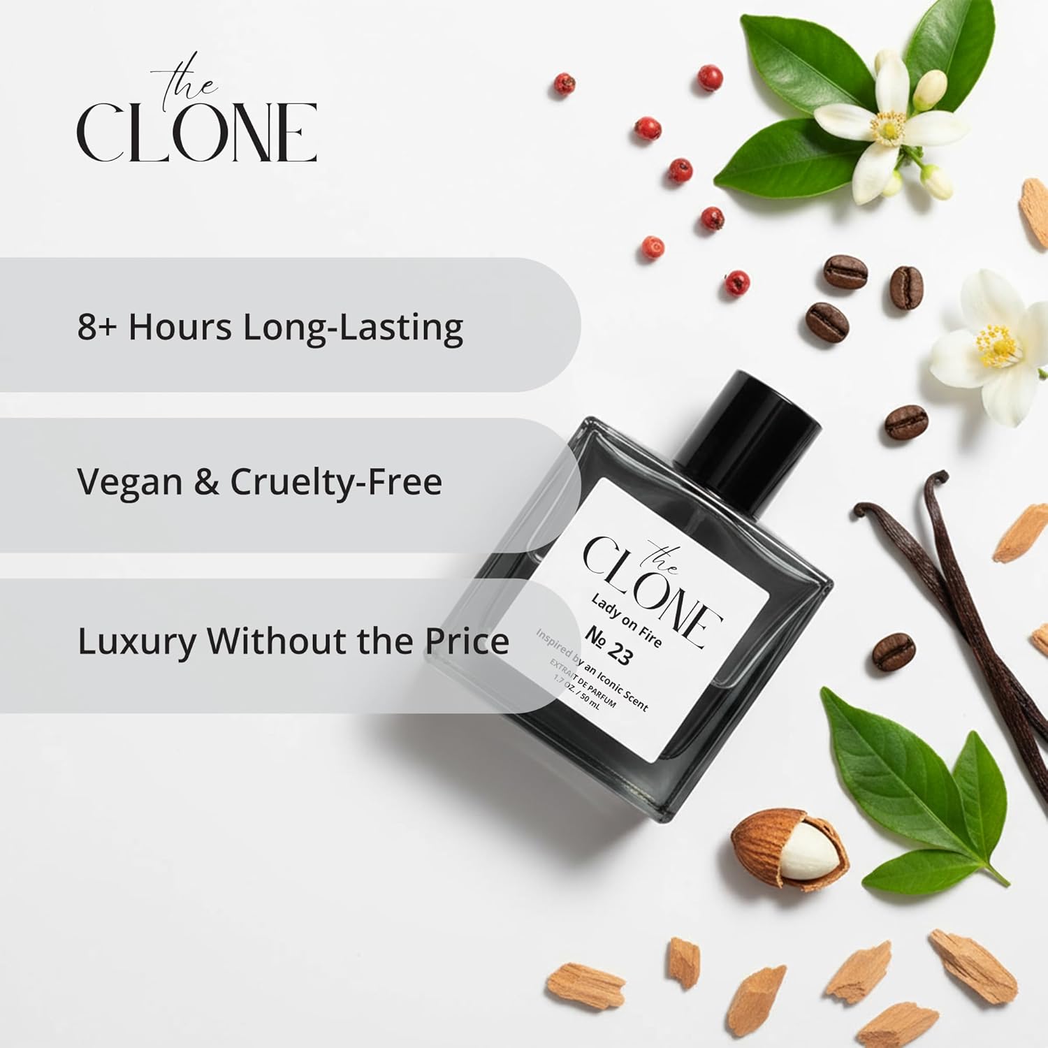 , Lady on Fire 23, Inspired by Y S.L'S B.Lack O.Pium for Women, Extrait De Parfum, Fragrance Perfume Spray 1.7 Fl Oz (50Ml)