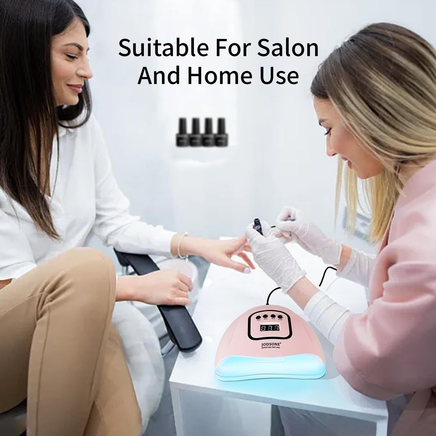 UV LED Nail Lamp – Gel Nail Dryer with Auto Sensor, LCD Display & 4 Timer Setting