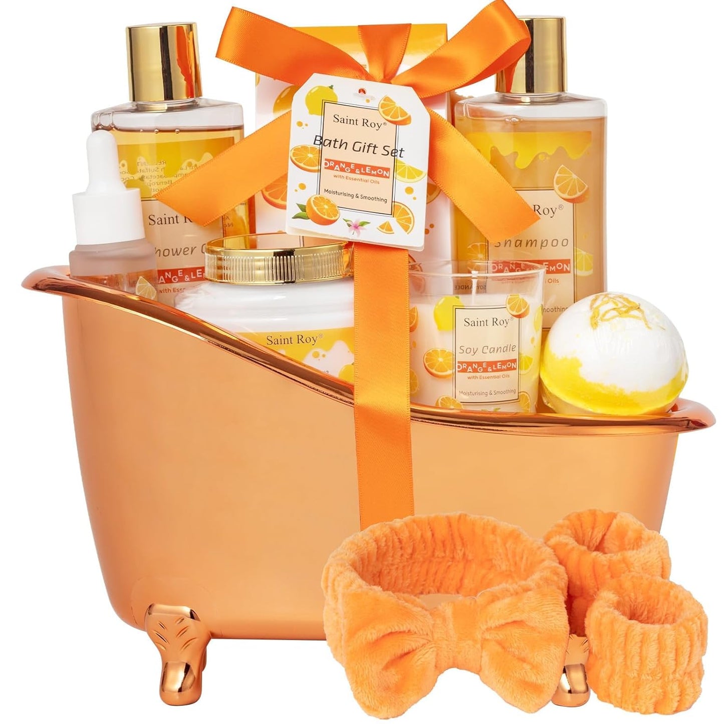 Christmas Gifts for Women Bath & Body Gift Set, Luxury Home Spa Bath Gift Basket, Honey Almond Scented Bath Set, Pamper Gifts Birthday Gifts & Teens, Spa Kit Gift, Home Spa Gifts for Men Dad