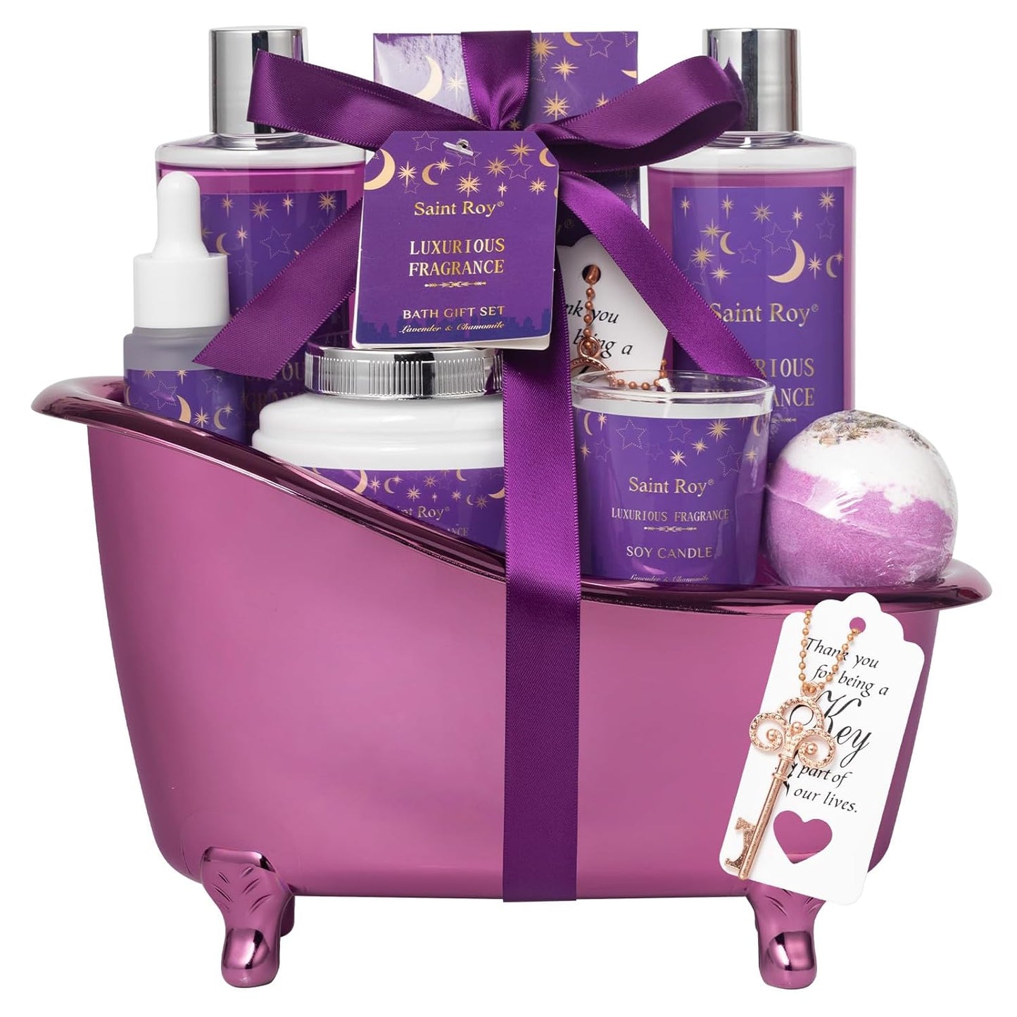 Christmas Gifts for Women Bath & Body Gift Set, Luxury Home Spa Bath Gift Basket, Honey Almond Scented Bath Set, Pamper Gifts Birthday Gifts & Teens, Spa Kit Gift, Home Spa Gifts for Men Dad