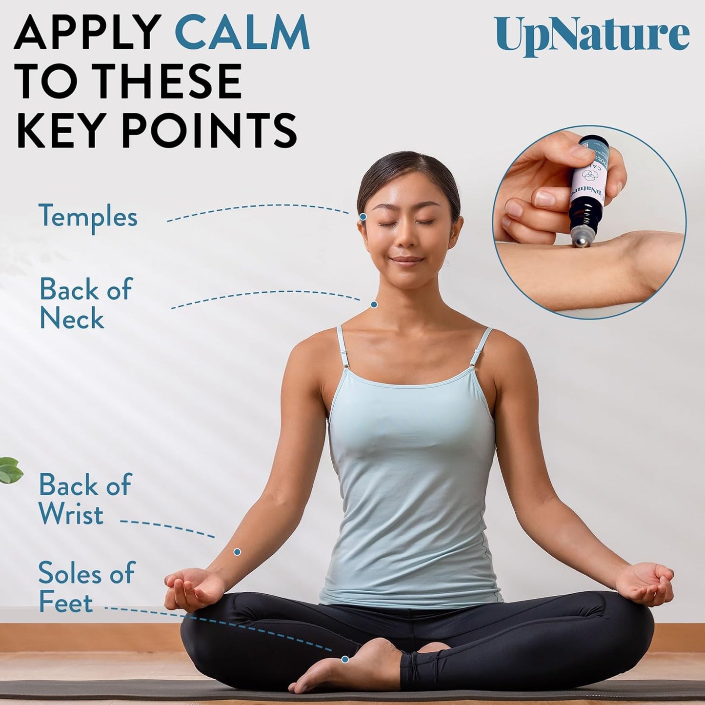 Calm Essential Oil Roll on - Stocking Stuffers for Women and Men - 100% Natural Stress Relief Aromatherapy Gifts - Relaxation Self Care Gifts for Women