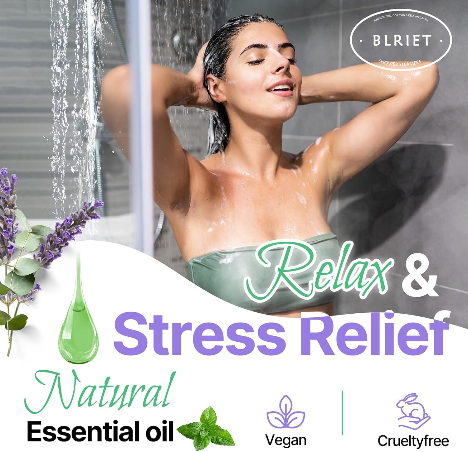 Shower Steamers Aromatherapy  8 Pack Gifts for Women, Birthday Christmas White Elephant Gifts Stocking Stuffers for Adults Her Mom Him Home Spa Gym Natural Essential Oil Self Care Relaxation