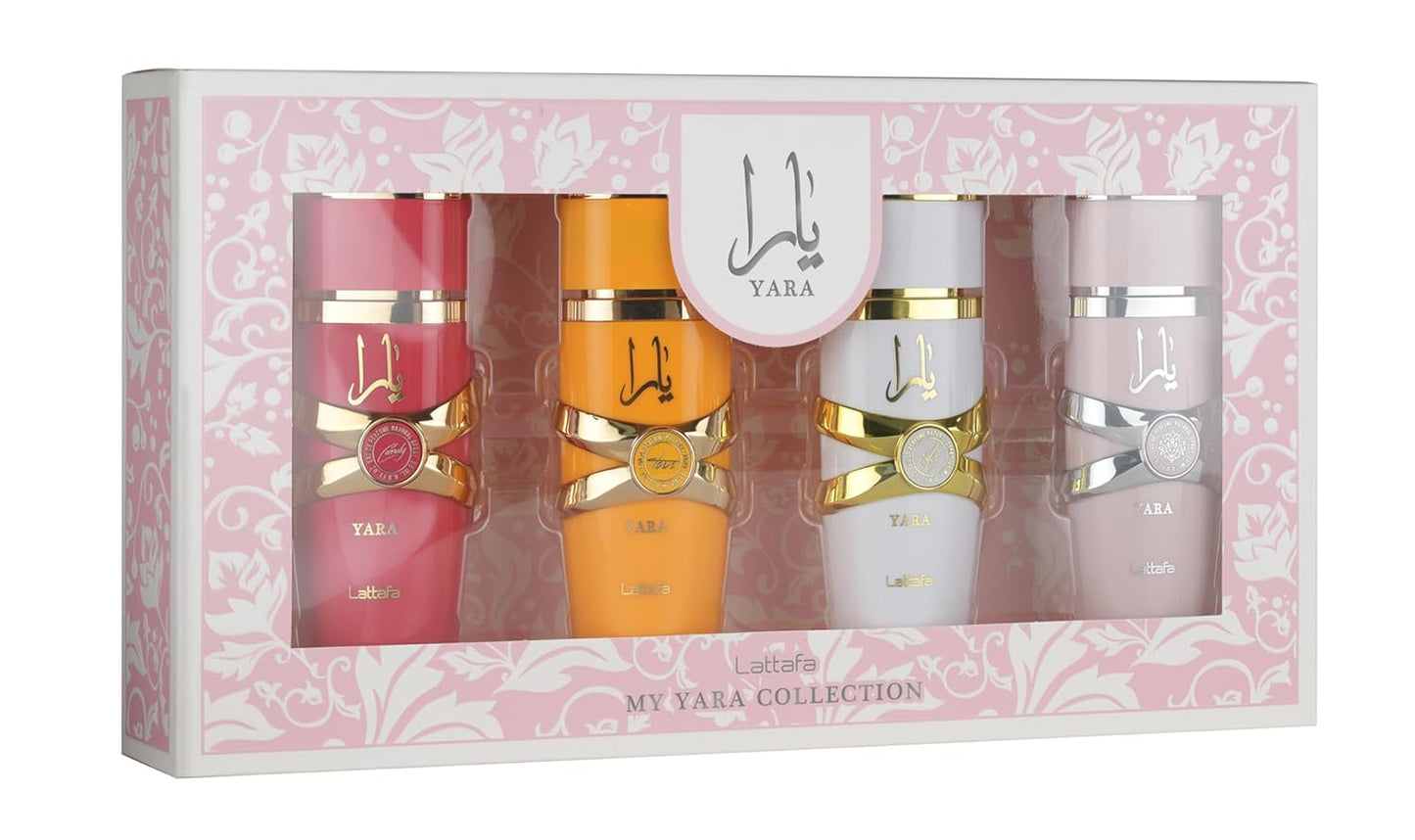 My Yara Collection – 4 × 25 Ml Eau De Parfum Gift Set for Women (Yara + Yara Moi + Yara Tous + Yara Candy)