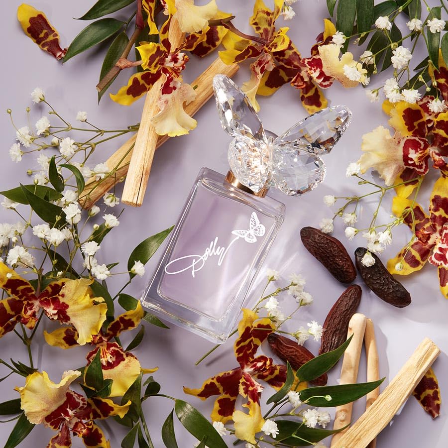 Dolly Parton Smoky Mountain Eau De Toilette and Lip Gloss – Fruity Floral Perfume for Women with Tiger Orchid, Tonka & Cashmere Woods – Long Lasting Feminine Fragrance – 1.7Fl Oz