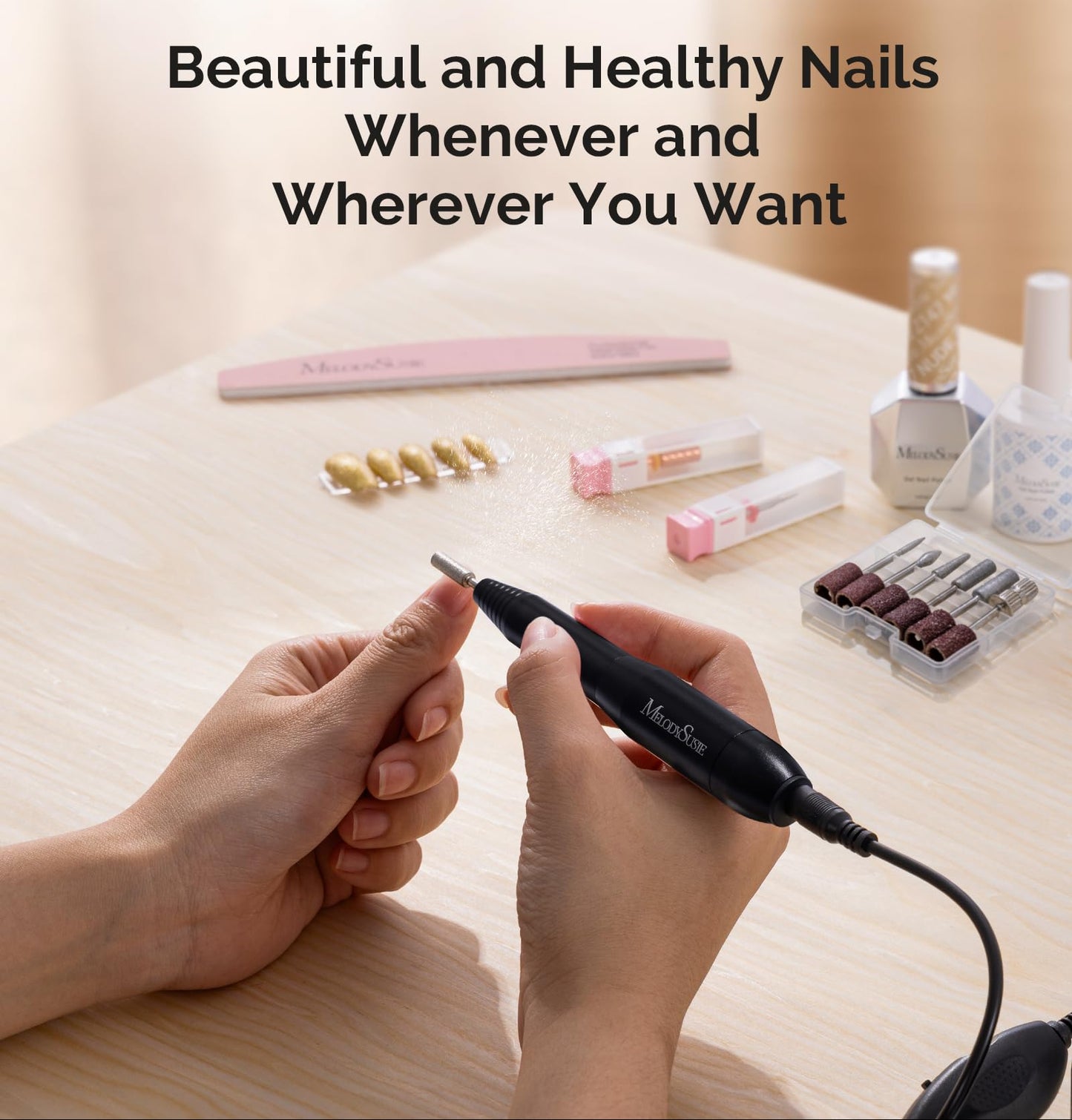 Portable USB Nail Drill Pen – 20000RPM Electric Nail File Kit for Gel Removal & Manicure