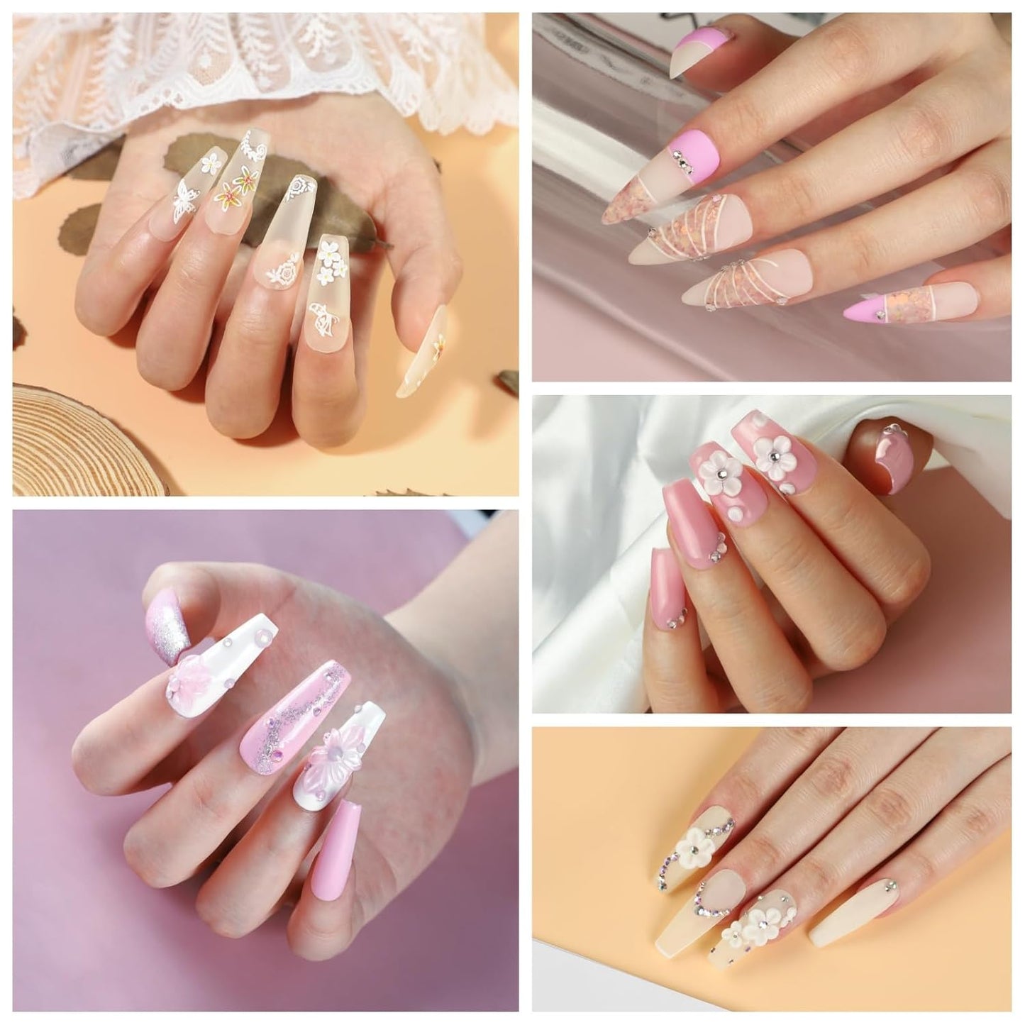 Acrylic Nail Kit for Beginners – Complete Nail Set with Drill, Nail Lamp & Decorations