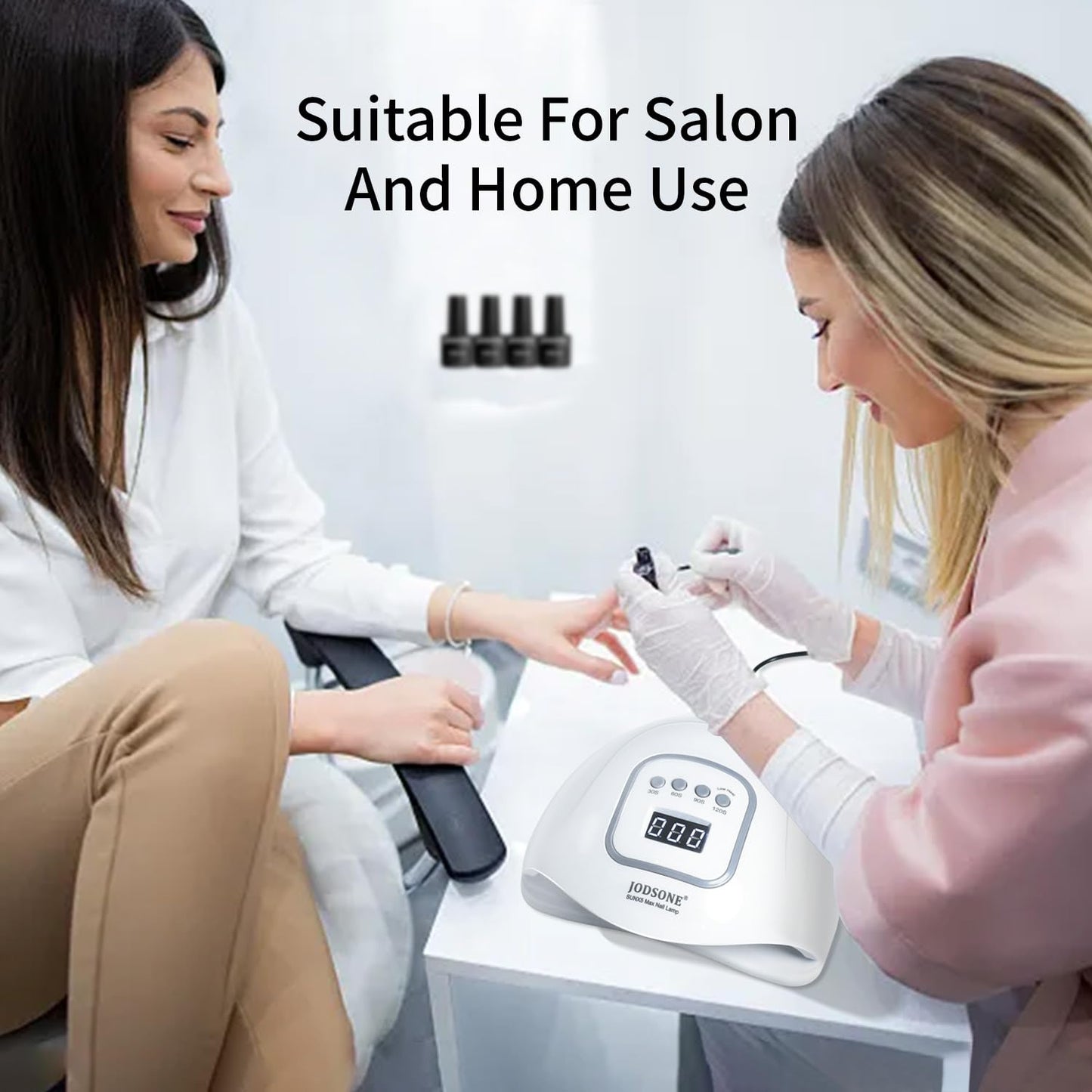 UV LED Nail Lamp – Gel Nail Dryer with Auto Sensor, LCD Display & 4 Timer Setting